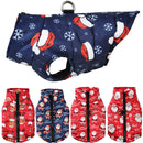 Christmas Print Dog Clothing For Small Dogs Cat Autumn Winter Warm Windproof Puppy Clothes French Bulldog Coat Yorkie Pet Jacket