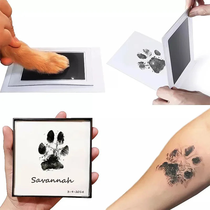 Dog Cat Paw Print Pad Safe Non-toxic Pet Nose Print Souvenir DIY Customized Gift Puppy Kitten Stamp Footprint Accessories